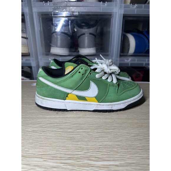 Nike SB Dunk‎ Low Green Blue Taxi Series Tokyo 2006 Size 6 Rare VTG